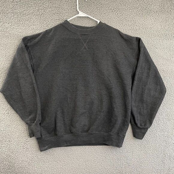 Cadre Sweatshirt Men L Charcoal Blank‎ Pullover - Picture 1 of 9